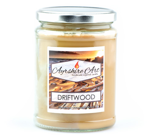 Large Candle Jar - Driftwood - Click Image to Close