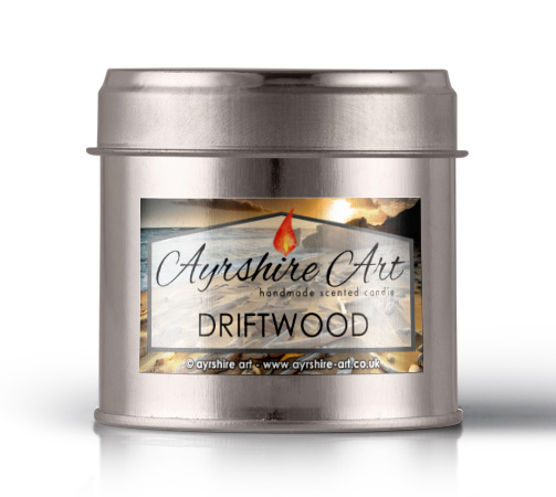 Candle Tin - Driftwood - Click Image to Close