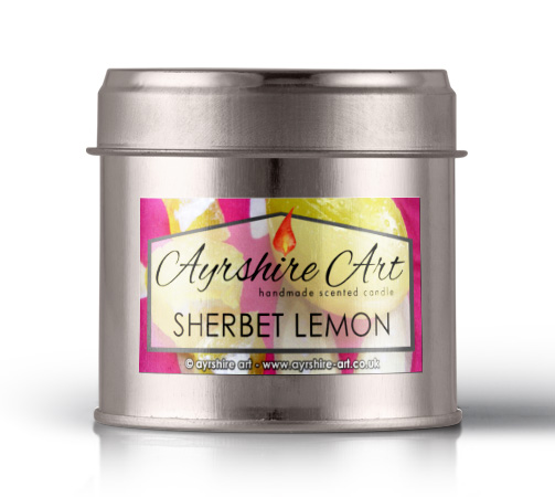 Candle Tin - Sherbet Lemon - Click Image to Close