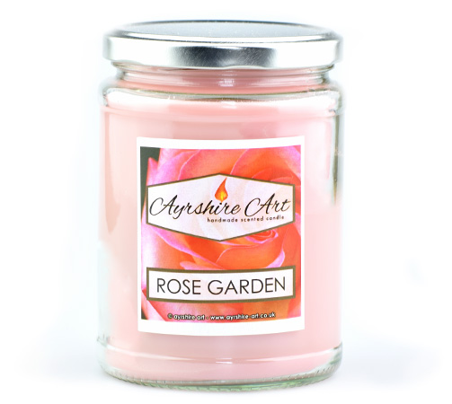Large Candle Jar - Rose Garden - Click Image to Close