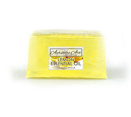 Lemon Essential Oil Soap Slice