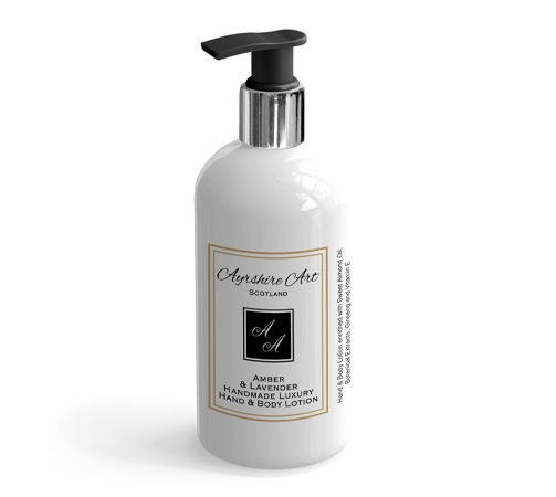Hand & Body Lotion - Amber & Lavender - Click Image to Close