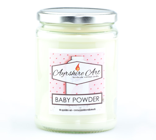 Large Candle Jar - Baby Powder - Click Image to Close