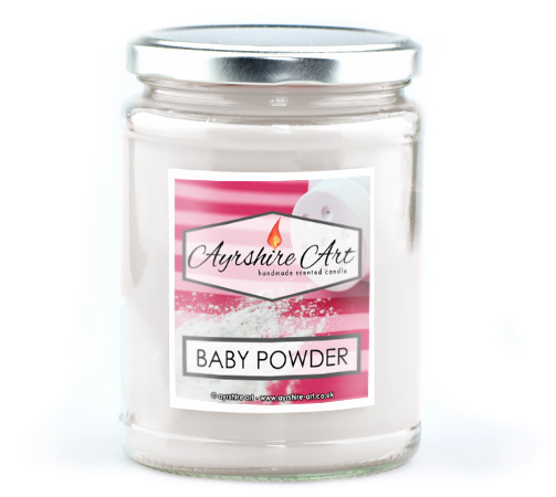 Large Candle Jar - Baby Powder - Click Image to Close