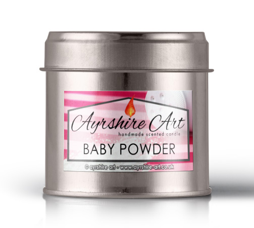 Candle Tin - Baby Powder - Click Image to Close