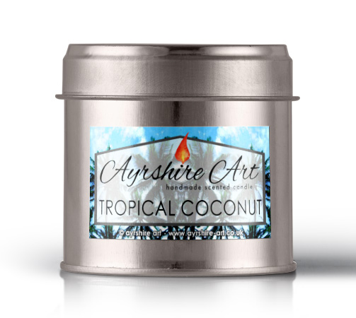 Candle Tin - Tropical Coconut - Click Image to Close