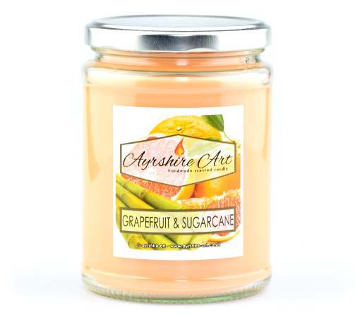 Large Candle Jar - Grapefruit & Sugarcane - Click Image to Close