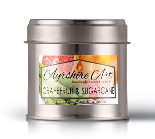 Candle Tin - Grapefruit & Sugarcane - Click Image to Close