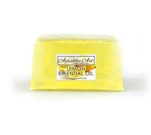 Lemon Essential Oil Soap Slice - Click Image to Close