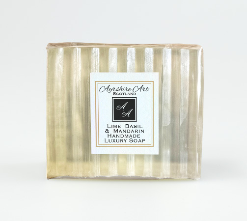 Soap Bar - Lime, Basil & Mandarin - Click Image to Close