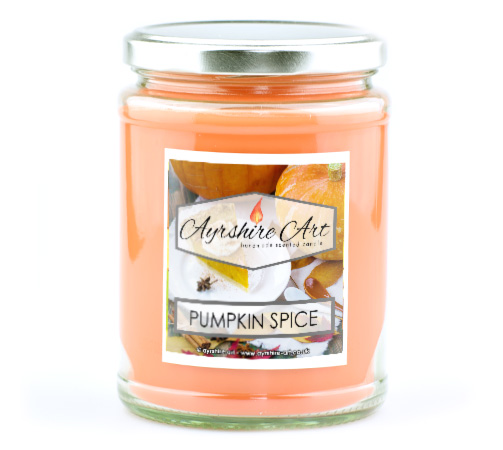 Large Candle Jar - Pumpkin Spice - Click Image to Close