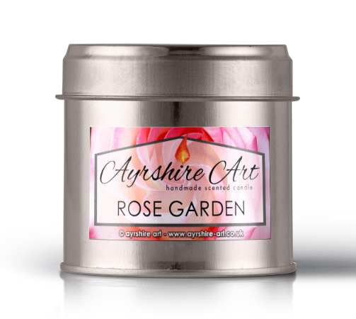 Candle Tin - Rose Garden - Click Image to Close