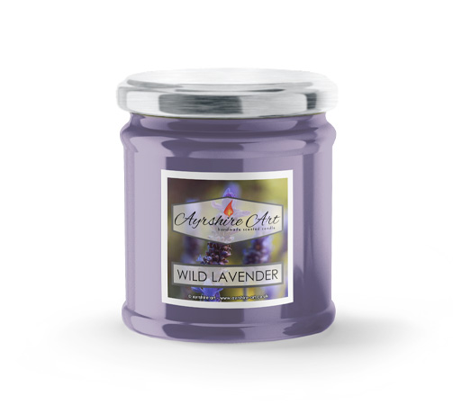 Small Scented Jar Candle - Wild Lavender - Click Image to Close