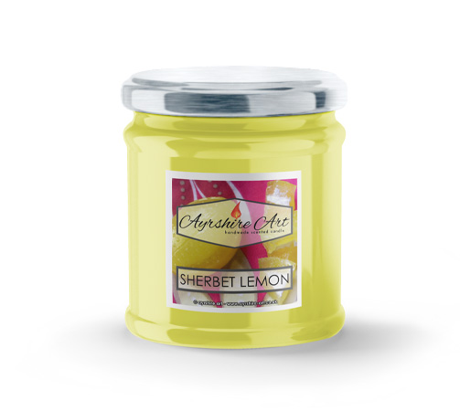 Small Scented Jar Candle - Sherbet Lemon - Click Image to Close