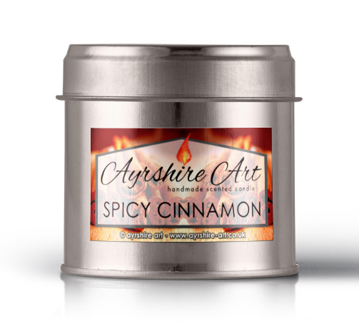 Candle Tin - Spicy Cinnamon - Click Image to Close