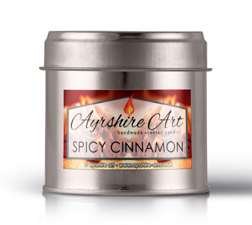 Candle Tin - Spicy Cinnamon - Click Image to Close