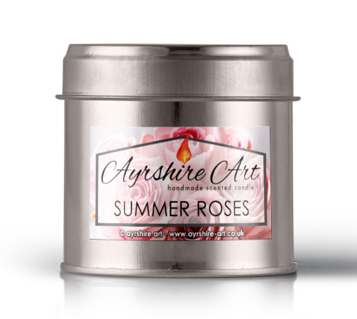 Candle Tin - Summer Roses - Click Image to Close