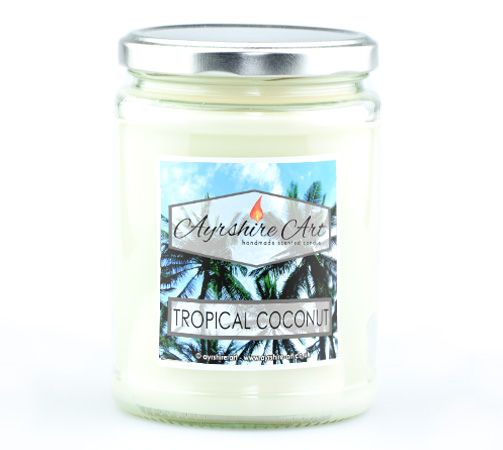 Large Candle Jar - Tropical Coconut - Click Image to Close
